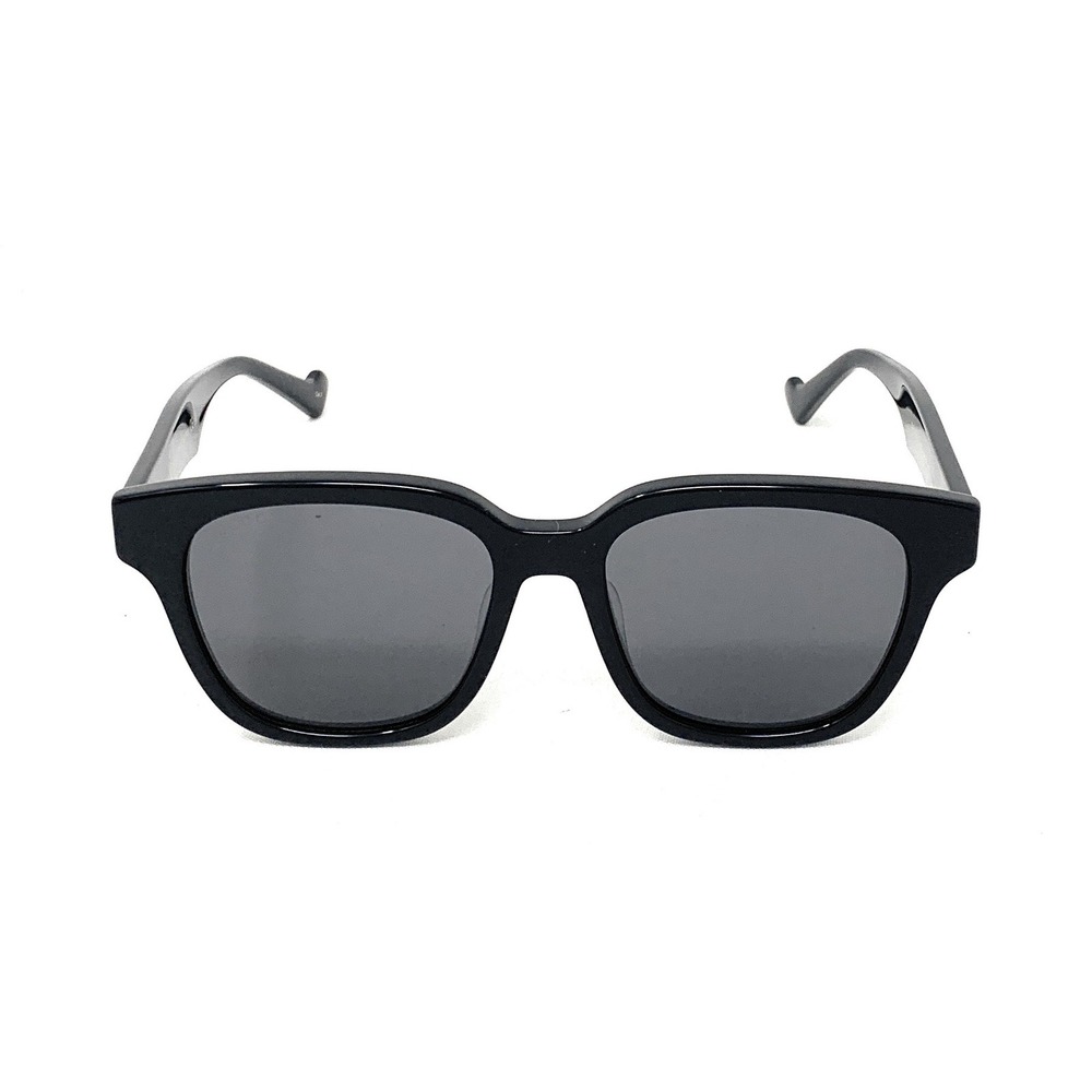 GUCCI Men's Sunglasses GG1430SK 001 Shiny Black Square 57mm - Picture 2 of 5